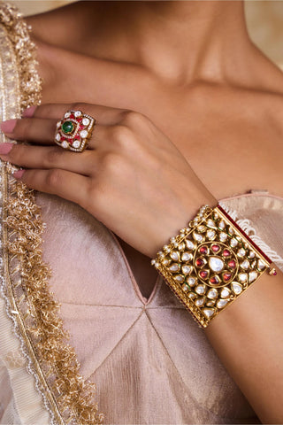 Bracelet for Indian Weddings – Red Amaira by Amraani