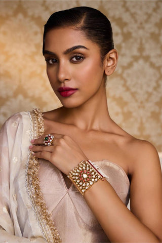 Bracelet for Indian Weddings – Red Amaira by Amraani