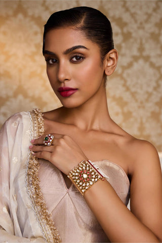Bracelet for Indian Weddings – Red Amaira by Amraani