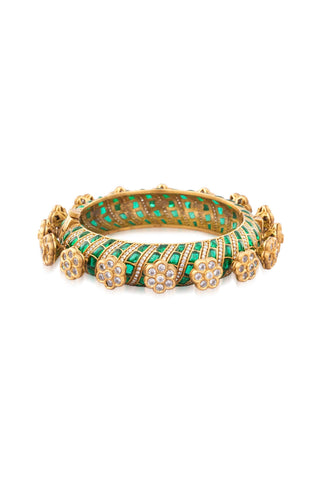 Kada for Indian Weddings – Green Jahanara by Amraani