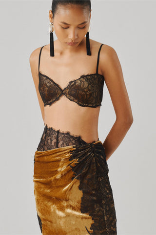 Gold bralette skirt set - Contemporary Wear - Anastasia Bralette Skirt by Aroka