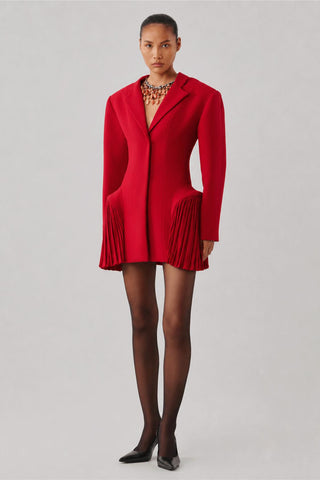 Blazer Dress - Contemporary Wear - Red Carmine Ascent by Aroka