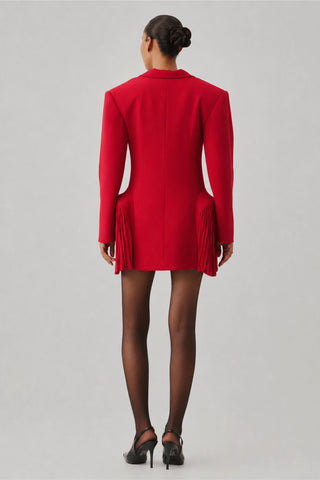 Blazer Dress - Contemporary Wear - Red Carmine Ascent by Aroka