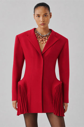 Blazer Dress - Contemporary Wear - Red Carmine Ascent by Aroka
