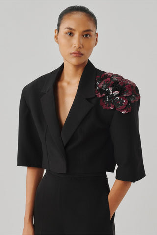 Cropped Jacket - Contemporary Wear - Zia Black Ascent by Aroka