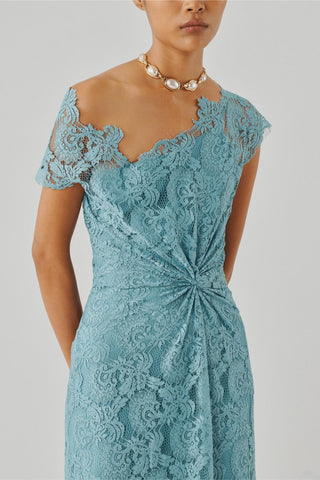 Blue lace dress - Contemporary Wear - Ascent Arnaz Lace Dress by Aroka
