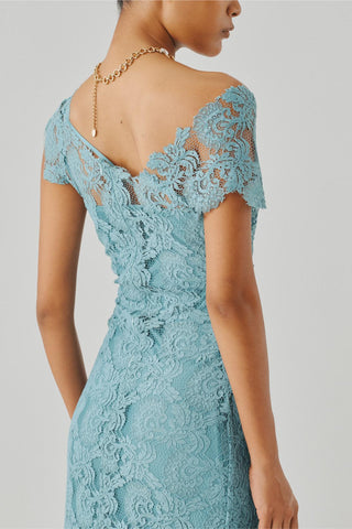 Blue lace dress - Contemporary Wear - Ascent Arnaz Lace Dress by Aroka