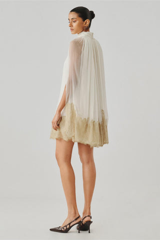Cape Dress - Indian Wedding - Diana Ivory Ascent by Aroka