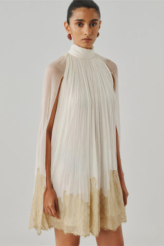 Cape Dress - Indian Wedding - Diana Ivory Ascent by Aroka