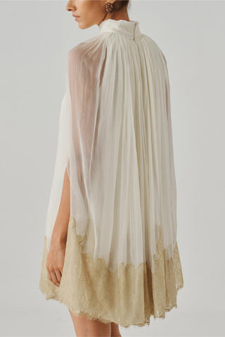 Cape Dress - Indian Wedding - Diana Ivory Ascent by Aroka