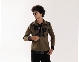 Jacket special occasion - Green Bomber Terra Nomad by Paarsh 