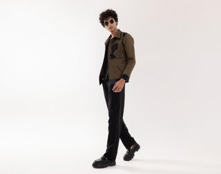 Jacket special occasion - Green Bomber Terra Nomad by Paarsh 