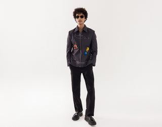 Jacket special occasion - Gray Bomber Apex Drift by Paarsh 