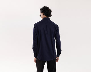 Full Sleeve Shirt for Special Occasions – Blue Arva Strip Pipe by Paarsh