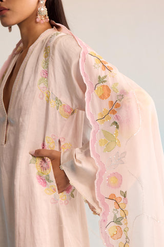 Pink bahaar azami kurta set