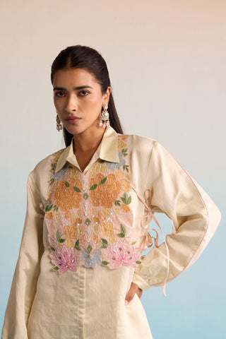 Yellow bahaar raysa co-ord set