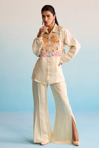 Yellow bahaar raysa co-ord set