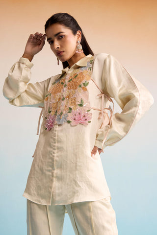Yellow bahaar raysa co-ord set