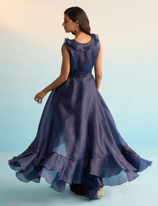 Blue bahaar maris jacket set