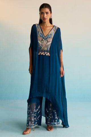 Blue bahaar lilitha kaftan set