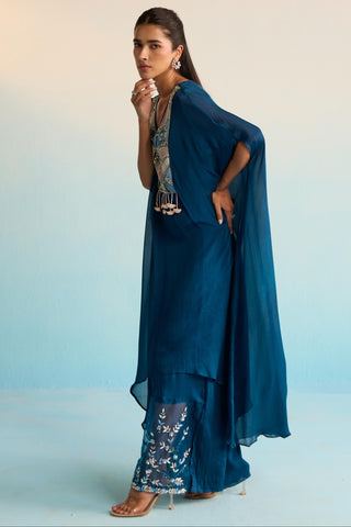 Blue bahaar lilitha kaftan set