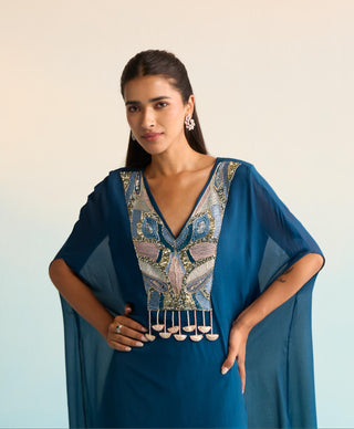 Blue bahaar lilitha kaftan set