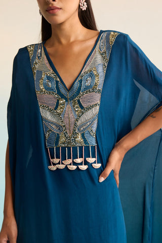 Blue bahaar lilitha kaftan set