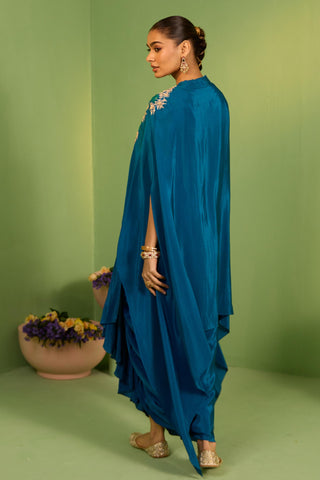 Blue bahaar nizana kaftan set