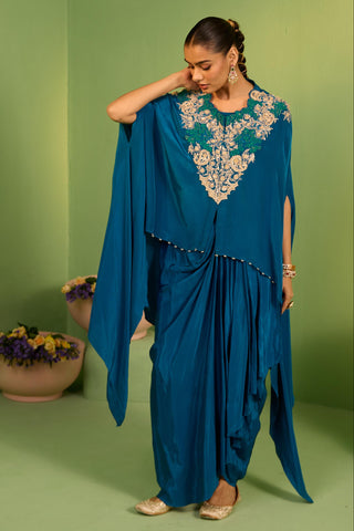 Blue bahaar nizana kaftan set