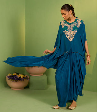 Blue bahaar nizana kaftan set