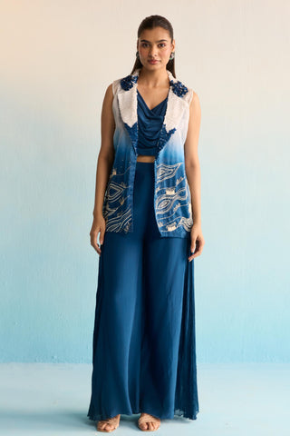 Blue bahaar camira co-ord set