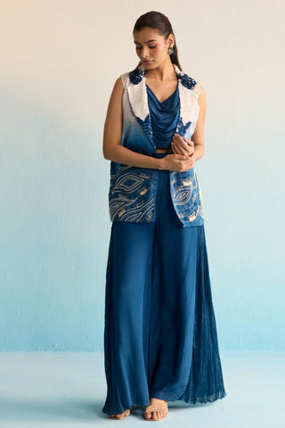 Blue bahaar camira co-ord set