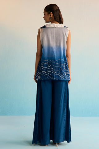 Blue bahaar camira co-ord set