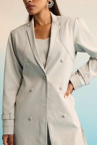 Gray bahaar elvyn jacket set