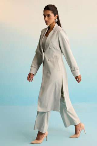 Gray bahaar elvyn jacket set