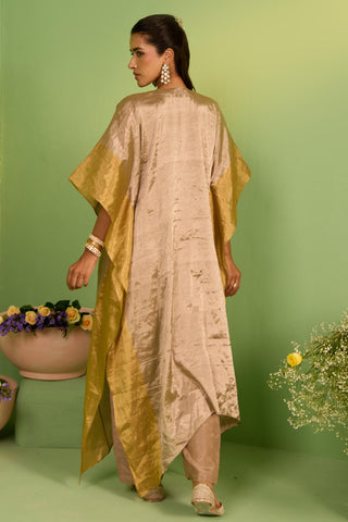 Brown bahaar itya kaftan set
