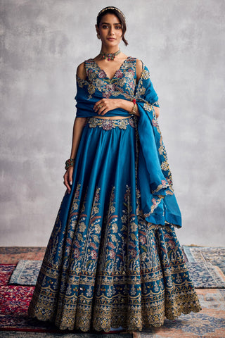 Blue forever vows lehenga set