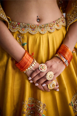Yellow forever vows lehenga set
