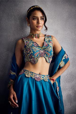 Blue forever vows lehenga set