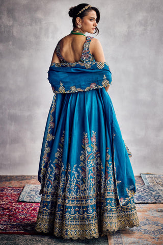Blue forever vows lehenga set