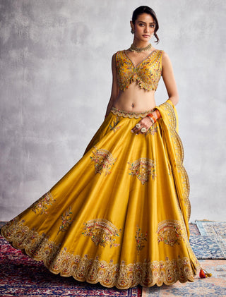 Yellow forever vows lehenga set