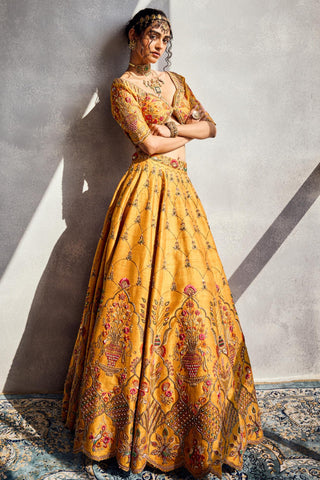 Gold forever vows lehenga set