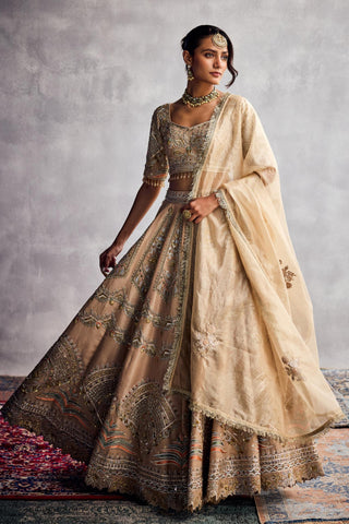 Beige forever vows lehenga set