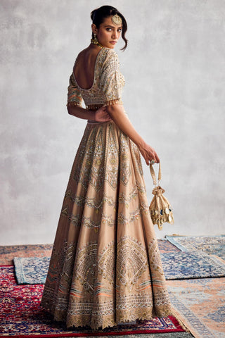 Beige forever vows lehenga set