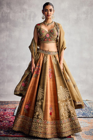 Earthy green forever vows lehenga set