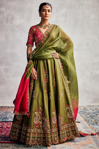 Green forever vows lehenga set