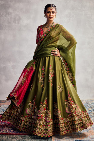 Green forever vows lehenga set
