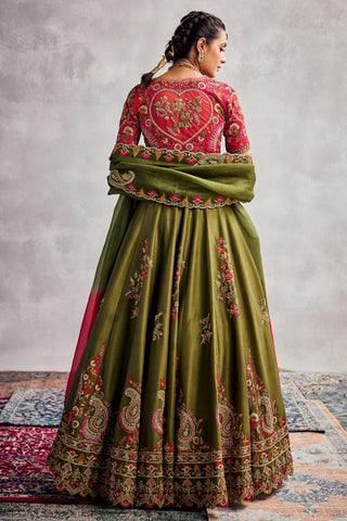 Green forever vows lehenga set