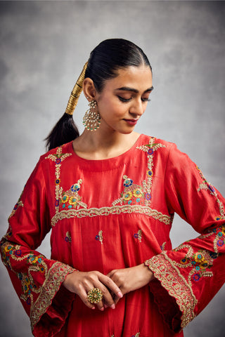 Orange forever vows kurta pants set