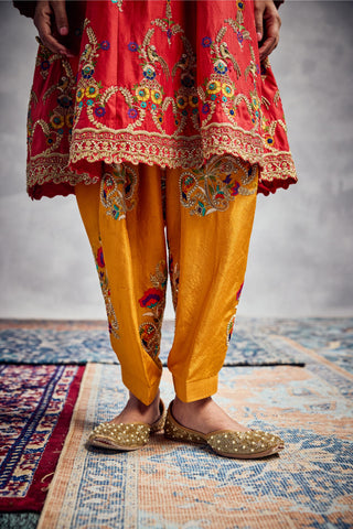 Orange forever vows kurta pants set
